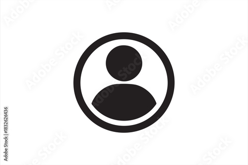 Generic profile avatar vector for web design, mobile interfaces and digital platforms