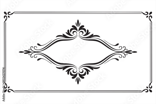 Vintage Ornament Divider for Luxury Branding and Formal Layouts