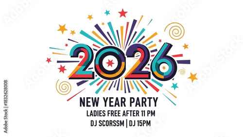 Celebrate the New Year in Style A Vibrant Invitation for the 2026 Party with Special Offers