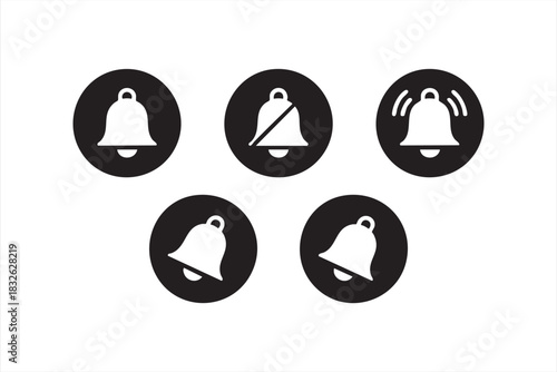 Vector Notification Symbols for Mobile Menus and Message Apps