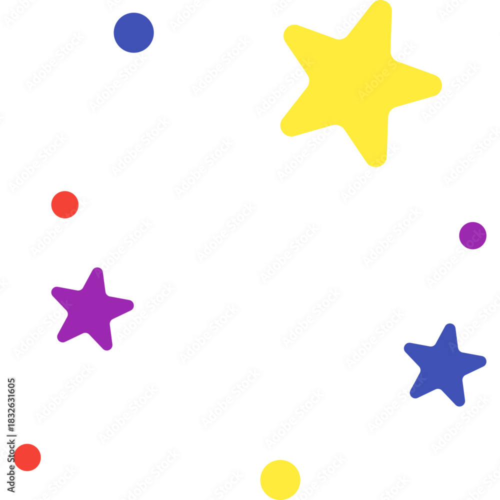 Obraz premium Star Doodle Toy Illustration