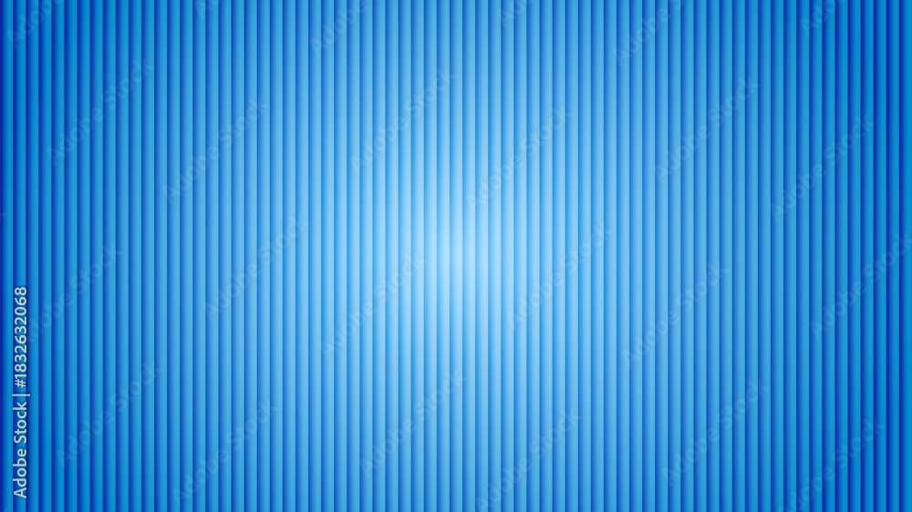 Obraz premium Clean blue vertical corrugated textured background with smooth gradient light center and subtle shadow effect, abstract pattern