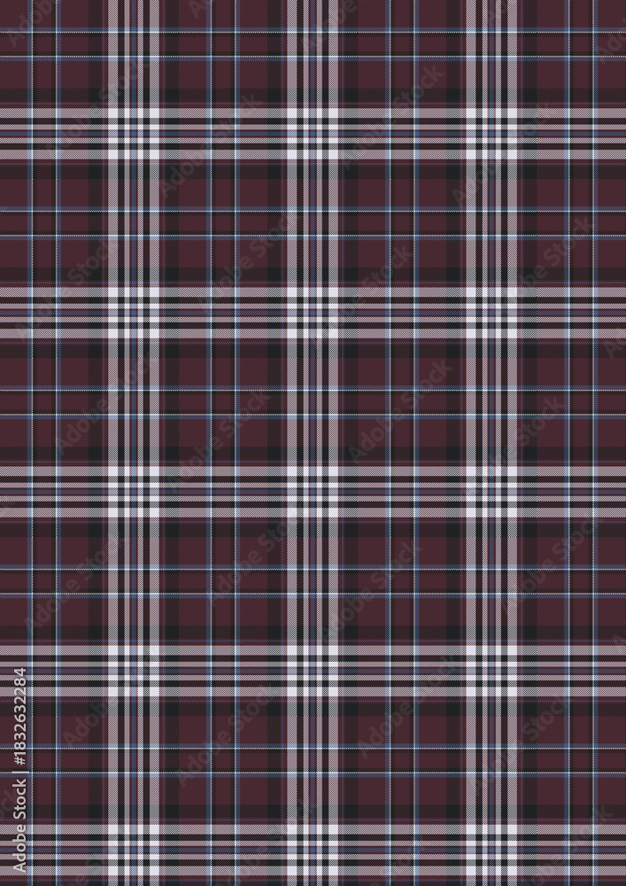 Fototapeta premium Seamless red, white, and pink tartan plaid pattern design for textile fabric or wallpaper backdrop