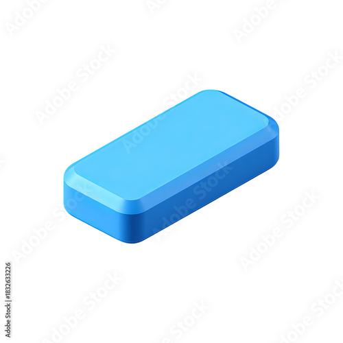 Light-blue rectangular bar, 3D style