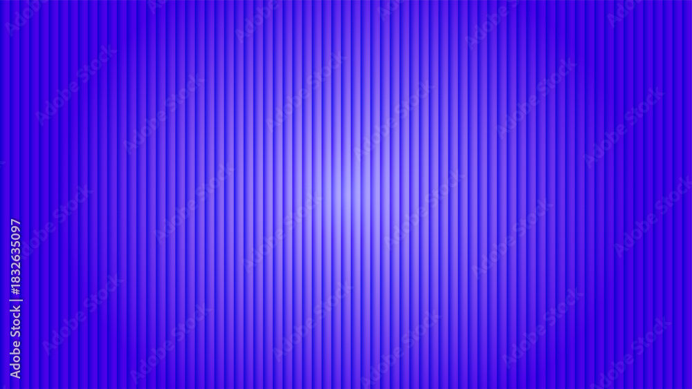 Obraz premium Seamless vertical ribbed blue background with subtle bright center gradient, abstract digital pattern, and modern design.