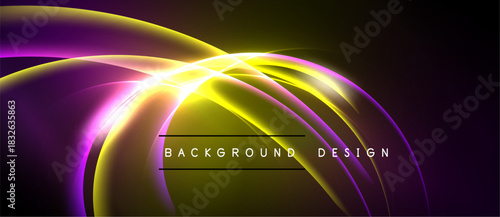 Abstract luminous waves, vibrant colors, dynamic composition. Modern design element for backgrounds, presentations, graphics.