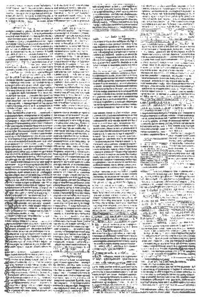 Obraz premium Vintage Newspaper Print Background Texture