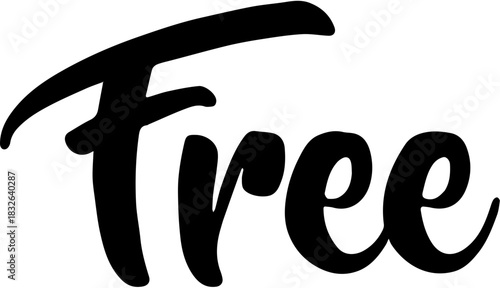 Free Hand Lettering Vector. Promotional and Discount Typography.