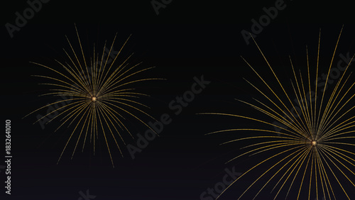 Wallpaper Mural Gold Firework Burst Illustration Transparent Background New Year Christmas Celebration,fireworks in the night sky Torontodigital.ca