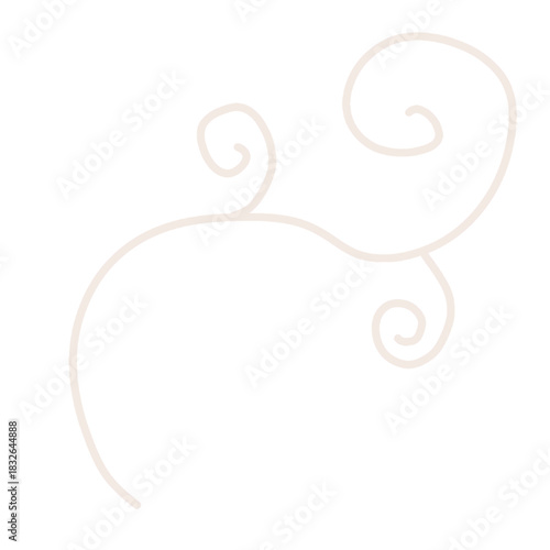 Sicilicm Element Decorative - Swirl Branches Vector - Nature Curve 