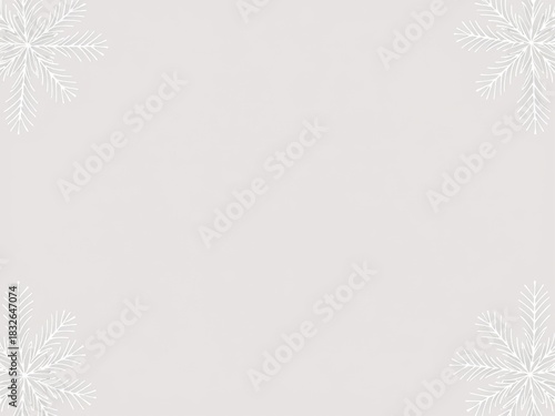 Delicate winter background with snowflakes in corners. (60)