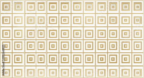Elegant geometric tile pattern featuring a harmonious design of square shapes in neutral tones for