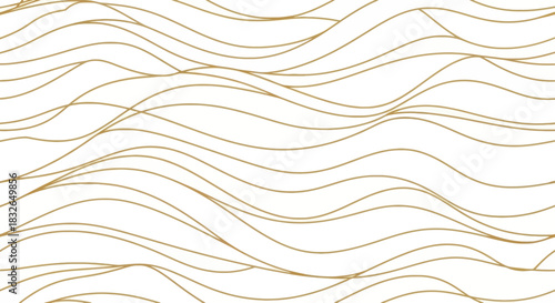 Elegant Minimalist Gold Line Pattern on a White Background for Modern Design