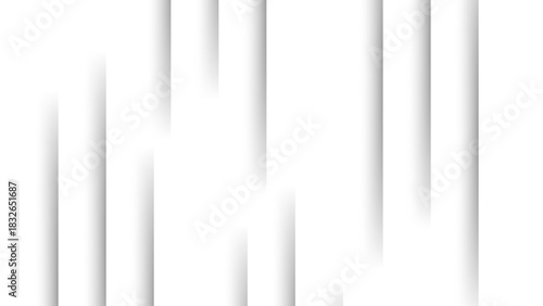 Minimal White Abstract Background With Soft Vertical Gradient Lines & Shadow Streaks for Modern Branding, UI Design & Clean Tech Graphics, Excellent for Corporate Presentation Needs.