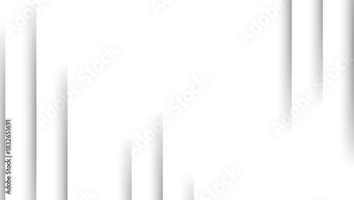 Minimal White Abstract Background With Soft Vertical Gradient Lines & Shadow Streaks for Modern Branding, UI Design & Clean Tech Graphics.