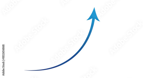 Progression and Growth Illustrated by a Dynamic Upward Arrow Expressing Enhancement