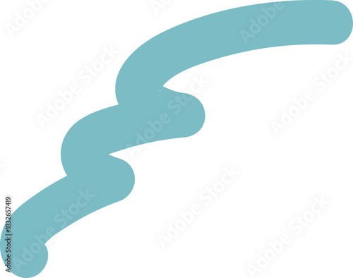 Abstract Curvy and Zigzag Lines, Hand-drawn Scribble Illustration, Decorative Wavy Line Graphic, Doodle Style, Modern Minimal Line Art