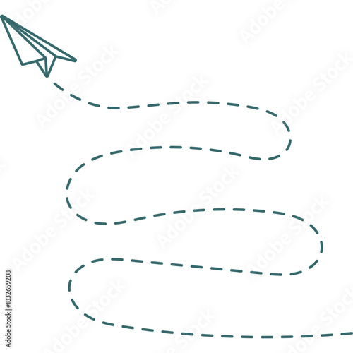 Cute Paper Plane Decoration