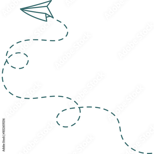 Cute Paper Plane Decoration