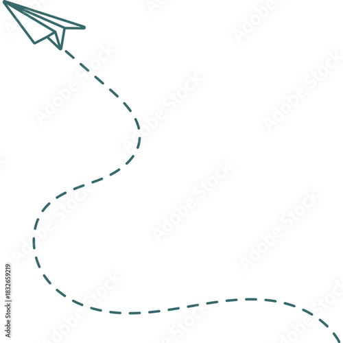 Cute Paper Plane Decoration