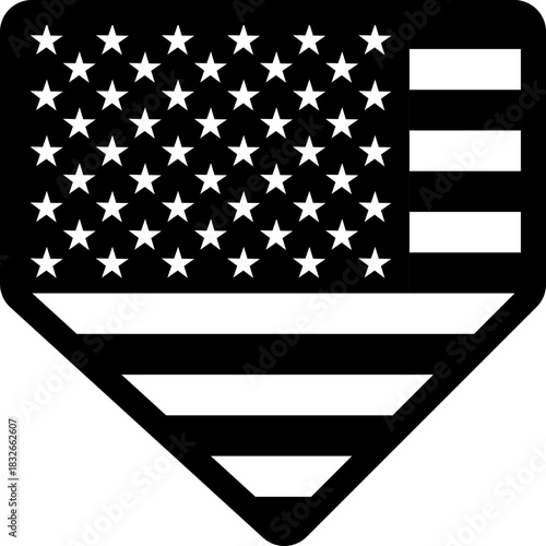 Baseball team, home plate, outline, baseball field, graphic design, files, cutting, laser engraving, vector, american flag, USA,