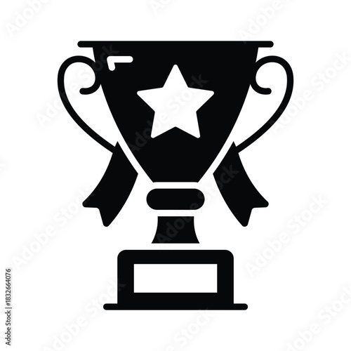 Premium glyph icon of education achievement, academic excellence