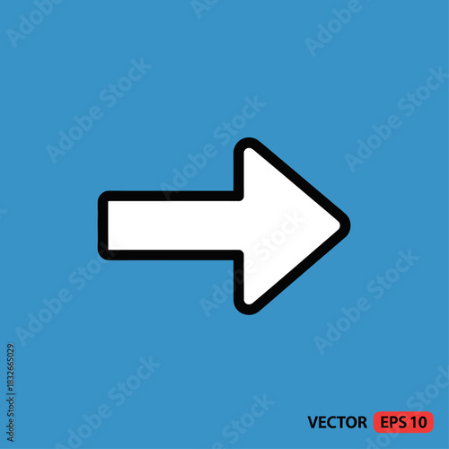 Download arrow icon vector illustration for web and design usage