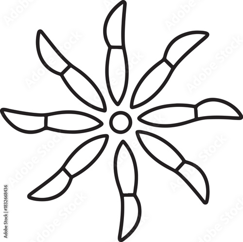 Potters Knife Geometry Pattern Mandala.eps