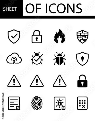 A modern icon pack representing online shopping and retail system functionalities.