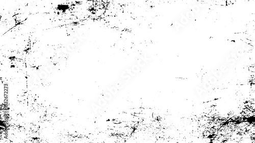 Abstract black and white grunge texture background with distressed effect Vector, illustration