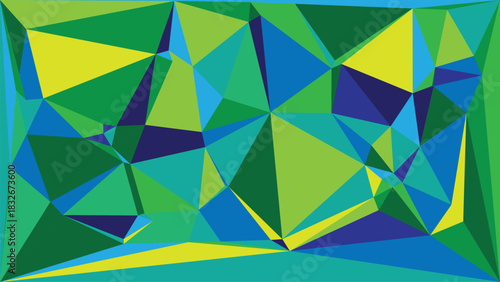 Colorful abstract low poly geometric background design with polygonal shapes Vector