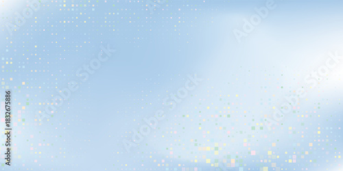 Rectangle modern blue studio room. Limbo light background. Abstract 3d backdrop for product presentation simple