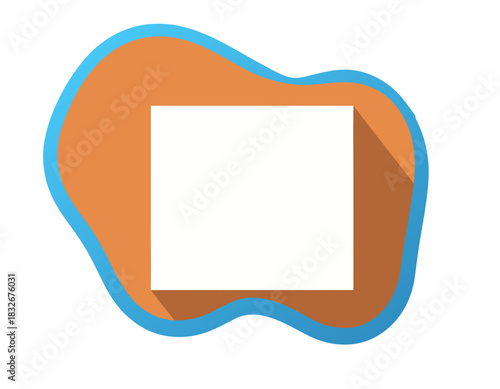 Abstract Flat Vector Illustration Of A Stylized Character With Crisp Clean Outlines And Solid Mut Background Design