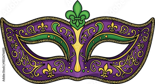 Carnival Masquerade Mask Drawing/Clipart