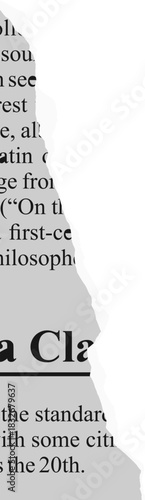 Torn Newspaper Vector