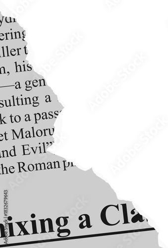 Torn Newspaper Vector