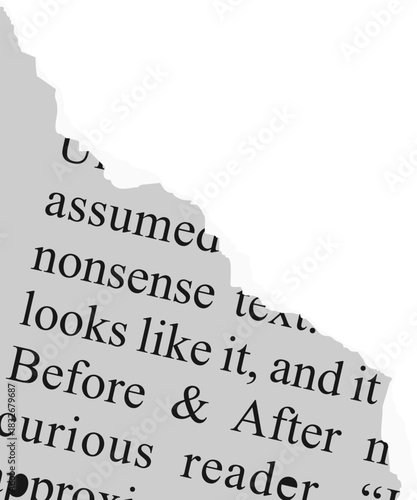 Torn Newspaper Vector