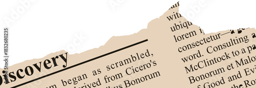 Torn Newspaper Vector