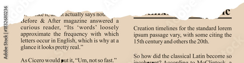 Torn Newspaper Vector