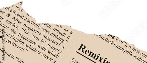 Torn Newspaper Vector