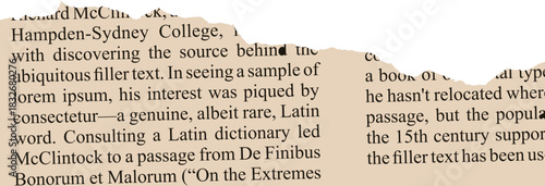 Torn Newspaper Vector