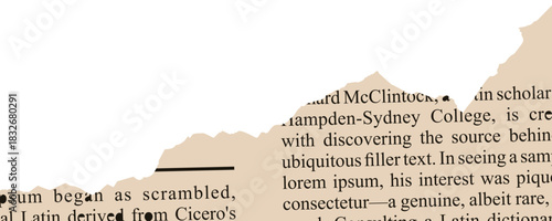 Torn Newspaper Vector