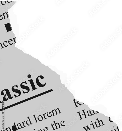 Torn Newspaper Vector