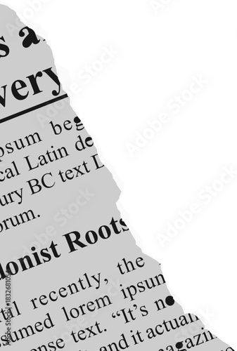 Torn Newspaper Vector