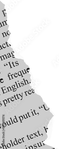 Torn Newspaper Vector