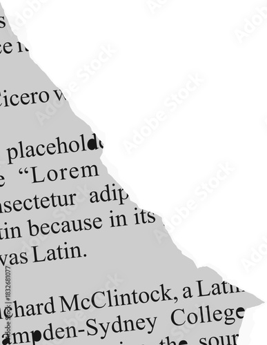 Torn Newspaper Vector