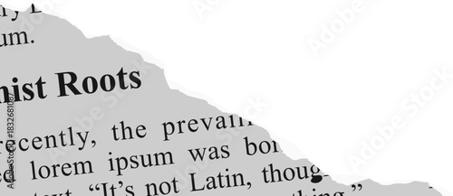 Torn Newspaper Vector