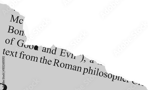 Torn Newspaper Vector