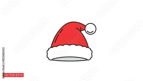 Stylized green pine branch with needles on a white background representing nature and winter holidays