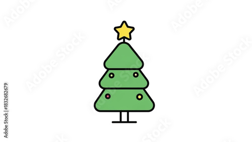 A minimalist dark green silhouette of a pine tree is enclosed within a double ring emblem against a soft muted green gradient background evoking nature and simplicity